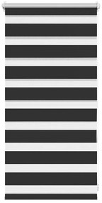 vidaXL Σύστημα Σκίασης Ρόλερ Zebra Μαύρο 40 x 100 εκ.