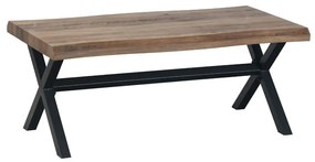 BRICK COFFEE TABLE ΚΑΡΥΔΙ ΜΑΥΡΟ 110x60xΗ45cm - 04-0564