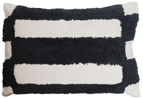 Μαξιλάρι Διακοσμητικό (Με Γέμιση) 00.02.23158 White-Black 40Χ60 Polyester,Βαμβάκι
