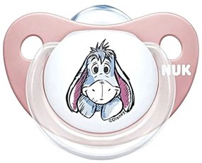 Πιπίλα Σιλικόνης Trendline Disney Winnie The Pooh 10736379 6-18 Μηνών Με Θήκη Pink Nuk Silicone