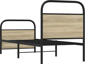 vidaXL Πλαίσιο Κρεβατιού Χωρ. Στρώμα Sonoma Δρυς 80x200εκ Επεξ. Ξύλο
