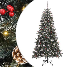 vidaXL Τεχνητό Χριστουγεννιάτικο Δέντρο με 300 LED Πράσινο 210 cm