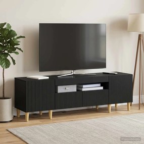 vidaXL Ντουλάπα LED Τηλεόρασης ARNHEM 153 x 35 x 43 εκ Μαύρο
