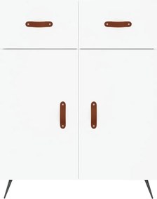 vidaXL Ντουλάπι Λευκό 69,5x34x180 εκ. από Επεξεργασμένο Ξύλο