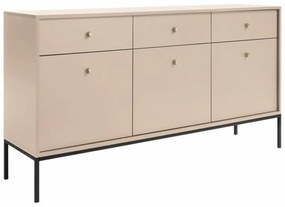 Σιφονιέρα Lima J103, Beige, Μαύρο, 83x154x39cm