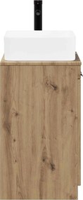 vidaXL Σετ Επίπλων Μπάνιου Artisan Δρυς Επεξεργασμένο Ξύλο