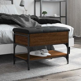 vidaXL Παπουτσοθήκη Καφέ Δρυς 62x42x45 εκ. από Επεξεργασμένο Ξύλο
