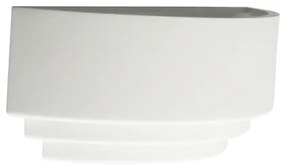 Απλίκα Φωτιστικό Τοίχου Γύψος G85541W Aca-G85541W-Λευκό G85541W