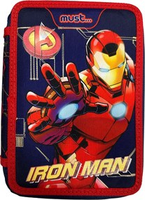 Κασετίνα Διπλή Γεμάτη (21x15x5) Must Iron Man 506238