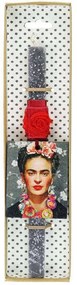 Λαμπάδα Frida Kahlo LA20134C 30cm Grey-Red