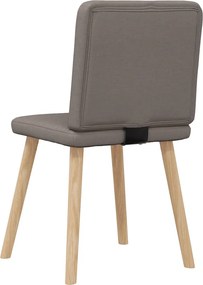 vidaXL Καρέκλες Τραπεζαρίας 6 τεμ. Χρώμα Taupe Υφασμάτινες