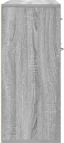 vidaXL Ντουλάπι Γκρι Sonoma 88x30x70 εκ. από Επεξεργασμένο Ξύλο
