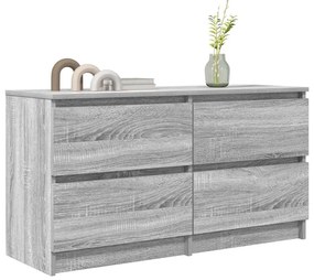vidaXL Έπιπλο Τηλεόρασης Γκρι Sonoma 100x35x54 εκ. από Επεξεργ. Ξύλο