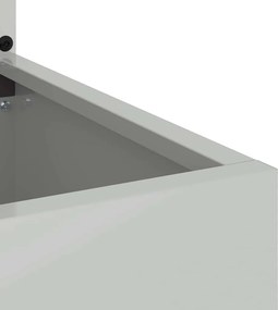 vidaXL Οθόνη Ιδιωτικότητας Κήπου Floral Ασημί 50 x 150 cm