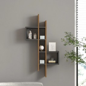 Wall Shelf Emse - Oak, Anthracite Oak
Anthracite