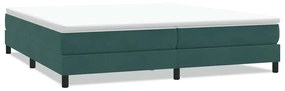 Κρεβάτι Boxspring χωρίς Στρώμα Σκούρο Πράσινο 200x210εκ 3315846