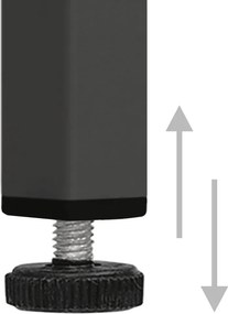 vidaXL Ντουλάπι Αποθήκευσης Ανθρακί 80 x 35 x 101,5 εκ. Ατσάλινο
