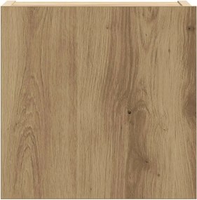 vidaXL Σετ ντουλαπιών τηλεόρασης 6 τεμαχίων Επιτοίχιο Τεχνικής Δρυς