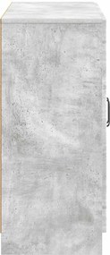 vidaXL Πλαϊνό γραφείο Γκρι Σκυροδέματος 89 x 34,5 x 77 εκ.