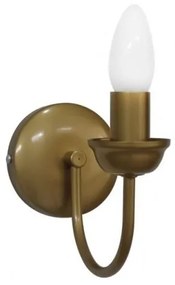 Απλίκα Φωτιστικό Τοίχου E14 IP20 Heronia-01-0367-Χρυσό 01-0367
