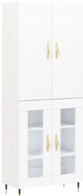 vidaXL Ντουλάπι Λευκό 69,5x34x180 εκ. από Επεξεργασμένο Ξύλο