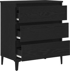 vidaXL Πλαϊνό γραφείο Μαύρη Οξυά 60 x 35 x 70 cm Επεξεργασμένο ξύλο