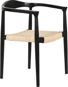 Καρέκλα DKD Home Decor Λευκό Μαύρο 59 x 55 x 78 cm