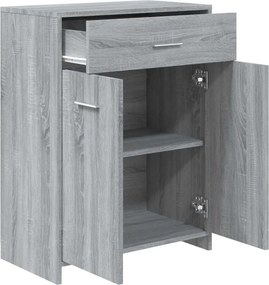 vidaXL Ντουλάπι Μπάνιου Γκρι Sonoma 60x33x80 εκ. Επεξεργασμένο Ξύλο
