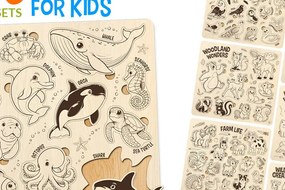 Intra απο ξύλο plywood 3mm-4mm πάχος – Σετ παζλ για παιδιά Αρχείο κοπής με λέιζερ Δίασταση  20x20 cm INTRAFABR-98526423