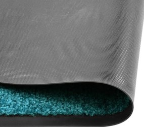 vidaXL Πατάκι Εισόδου Πλενόμενο Γαλάζιο 90 x 120 εκ.