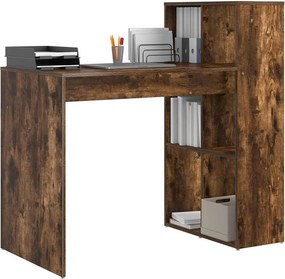 vidaXL Γραφείο Καπνιστό Δρύς 108 x 55 x 103 cm Επεξεργασμένο Ξύλο