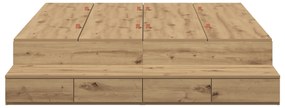 vidaXL Κρεβάτι αποθήκευσης  από Ξύλο Artisan 150x200 εκ.