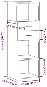 ΝΤΟΥΛΑΠΙ ΚΑΦΕ ΔΡΥΣ 40X42,5X124 ΕΚ. ΑΠΟ ΕΠΕΞΕΡΓΑΣΜΕΝΟ ΞΥΛΟ 846165