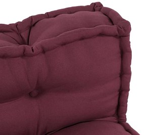 vidaXL Μαξιλάρι για καναπέ παλέτας 2 pcs Καφετί ύφασμα