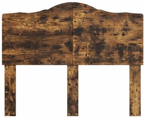 vidaXL Κεφαλάρι Καπνιστό Δρύς 120 cm Επεξεργασμένο ξύλο