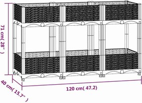 vidaXL Ζαρντινιέρα 120 x 40 x 71 εκ. από Πολυπροπυλένιο