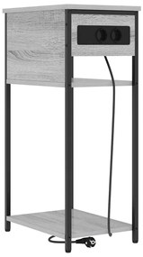 vidaXL Κομοδίνο Γκρι sonoma 41 x 28 x 76 εκ. Επεξεργασμένο ξύλο