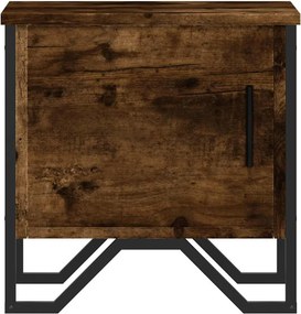 vidaXL Κομοδίνα 2 τεμ. Καπνιστή Δρυς 40x30x40 εκ. από Επεξεργ. Ξύλο