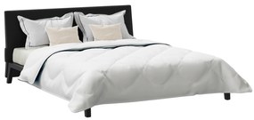 vidaXL Πάπλωμα με μαξιλάρι 3 pcs Λευκό 200 x 200 cm Μικροΐνες