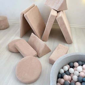 Διθέσιος Καναπές Κρεβάτι Ροζ PUZZLE 70x140x46