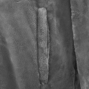 vidaXL Φούτερ-κουβέρτα Σκούρο Γκρι m Φανέλα