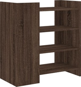 vidaXL Ραφιέρα Καφέ Δρυς 73,5x35x75 εκ. από Επεξεργασμένο Ξύλο