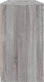vidaXL Μπουφές με LED Γκρι Sonoma 142,5x37x67 εκ.