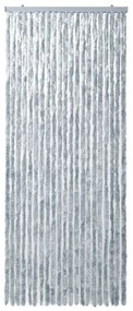 Σήτα - Κουρτίνα Πόρτας Λευκό / Γκρι 90 x 220 εκ. από Σενίλ - Πολύχρωμο
