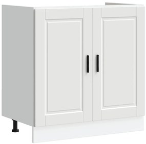 vidaXL Ντουλάπι βάσης νεροχύτη Porto Λευκό 80x46x81,5 cm