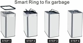 Σκουπίδια μπορεί να Kitchen Move Γκρι 70 L