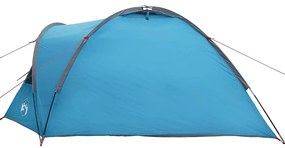 vidaXL Σκηνή Camping με στέγη Μπλε 308 x 268 x 130 εκ. Πολυεστέρας