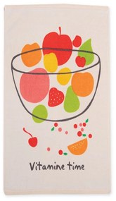 Ποτηρόπανο Βελουτέ Vitamine Time Ecru Nef-Nef 40x60cm 100% Βαμβάκι
