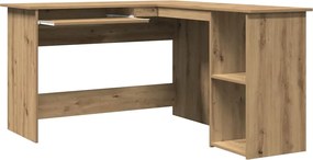 vidaXL Γραφείο Γωνιακό Τεχνίτης Δρυς 120x140x75 εκ Επεξεργασμένο Ξύλο