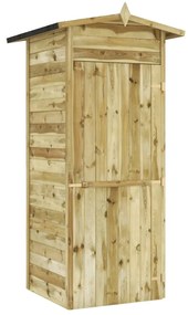 vidaXL Αποθήκη Κήπου 100 x 100 x 210 εκ. από Εμποτισμένο Ξύλο Πεύκου